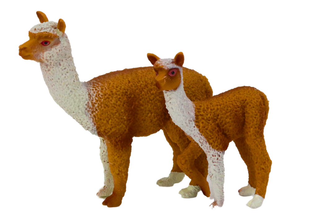 Figurice odrasla Lama 8 cm sa mladom Lamom 6 cm - 2u1