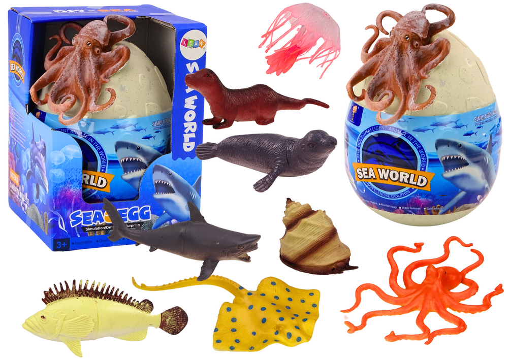 Jaje sa setom figurica morskih životinja - Ocean