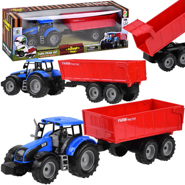 Farmer traktor s prikolicom