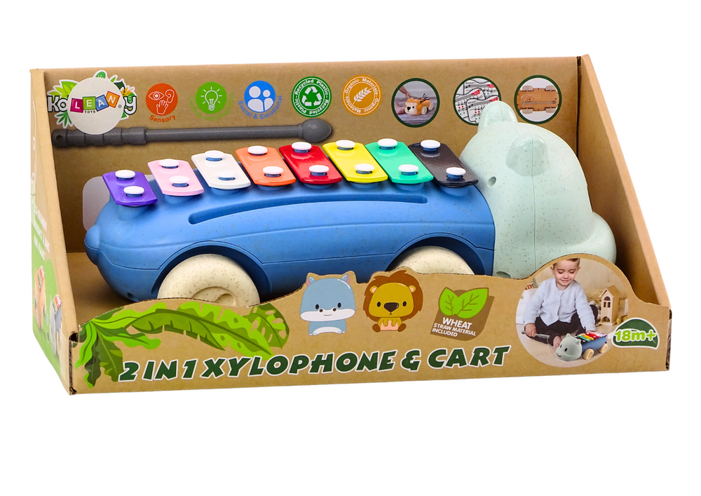 Dječje edukativne činele na kotačima - Hippopotamus