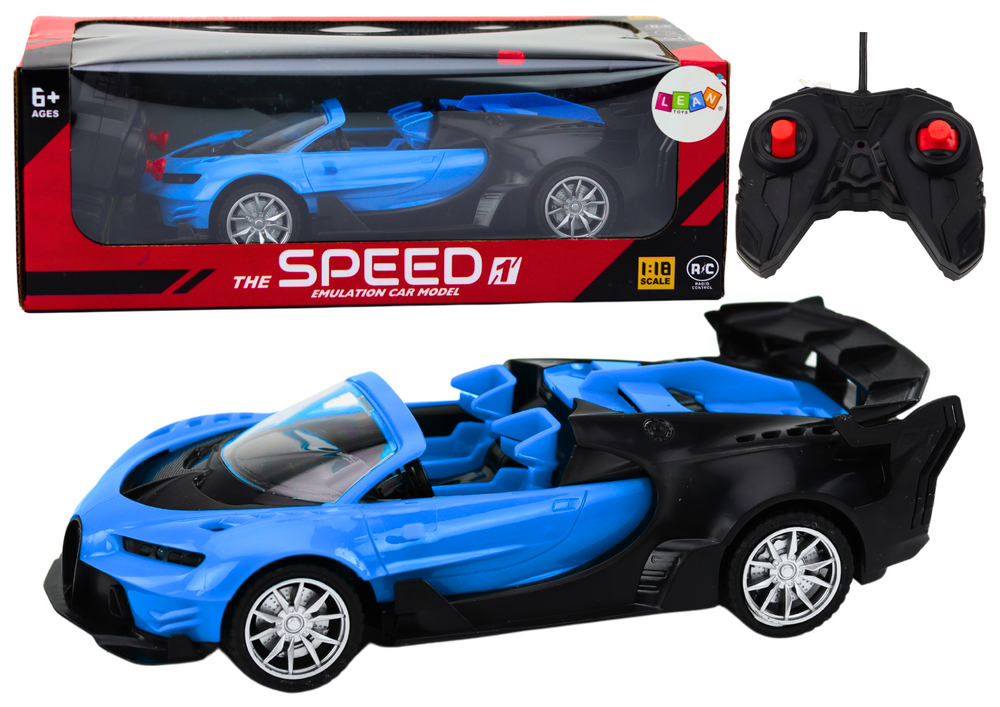 Auto na daljinsko upravljanje Bug 1:18 - plav