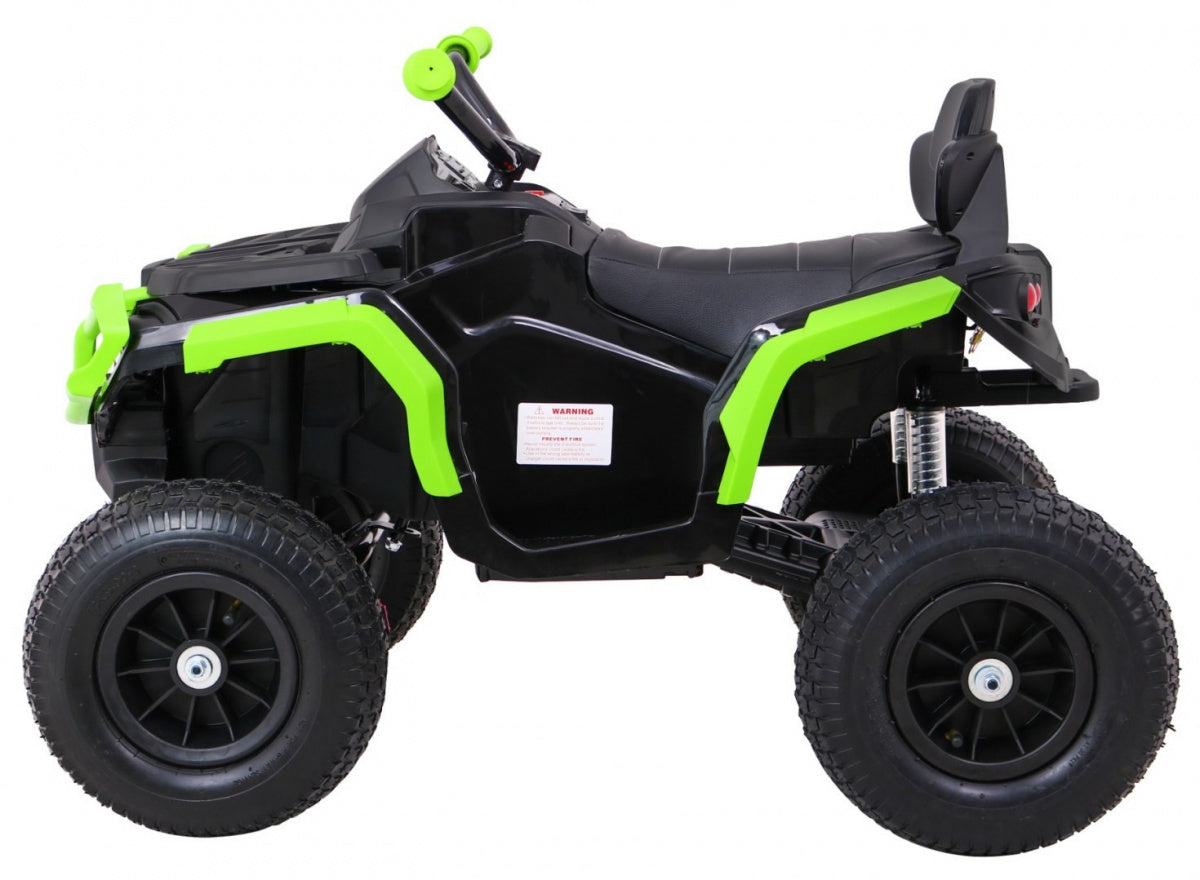 Quad na akumulator ATV Air - crno/zeleni