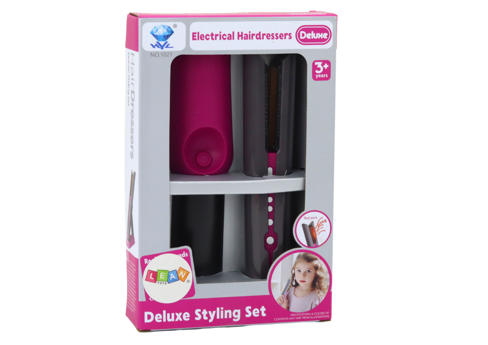 Hair Straightener Toy Stand Lights Sounds