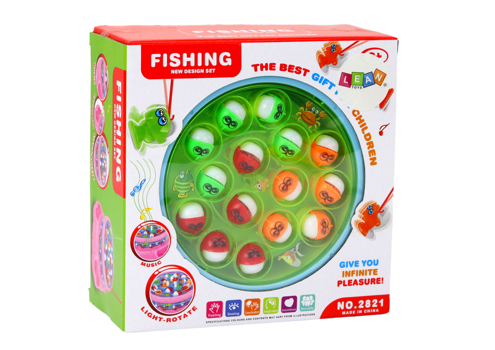 Game Fishing Rods Lights Sounds Blue