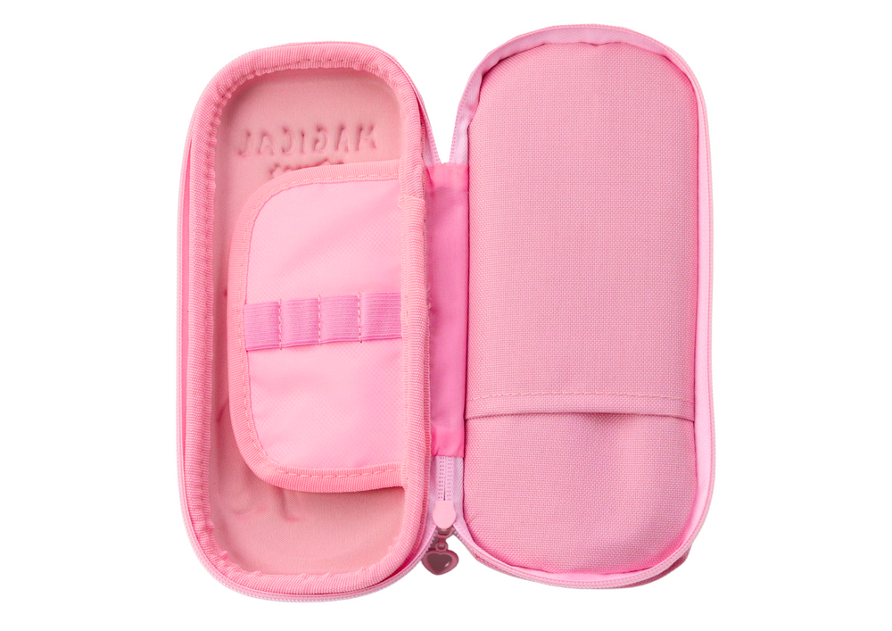 Pink Pencil Case with 3D Unicorn Two-compartment 24 cm x 11 cm x 7 cm