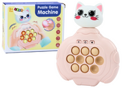Senzorna igračka Pop-It Kitty s efektom vibracije - roza