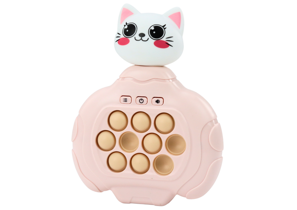 Senzorna igračka Pop-It Kitty s efektom vibracije - roza