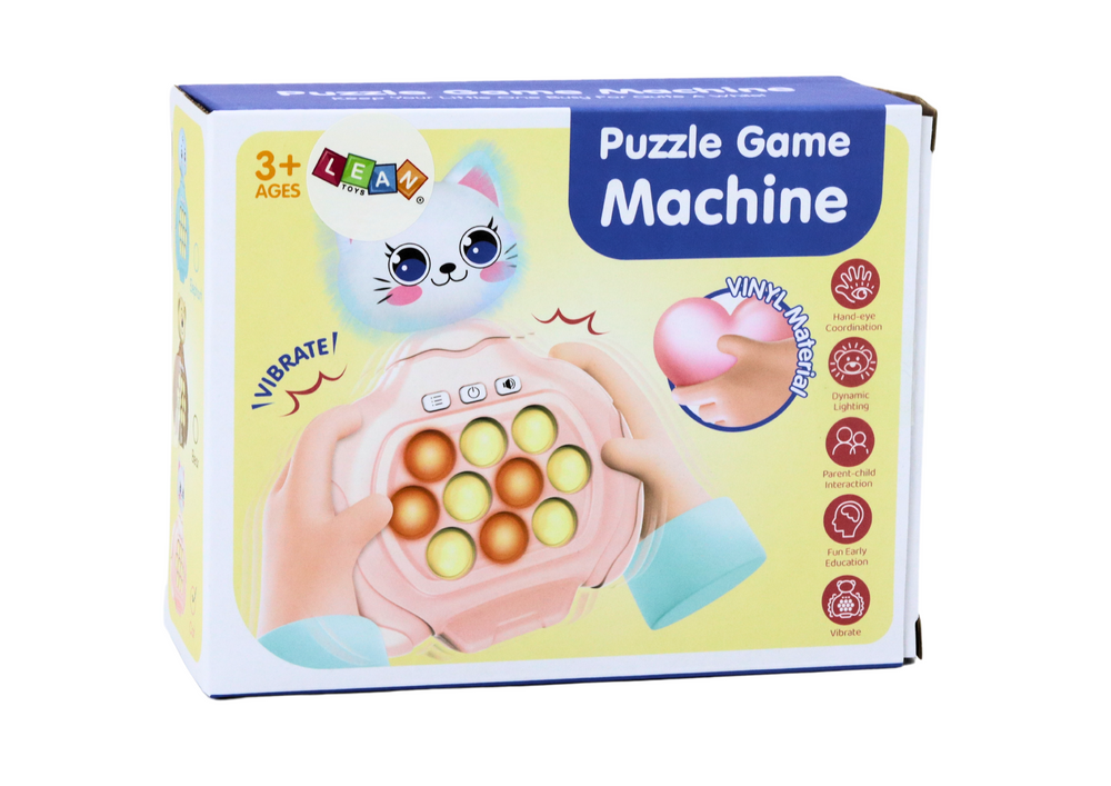 Senzorna igračka Pop-It Kitty s efektom vibracije - roza