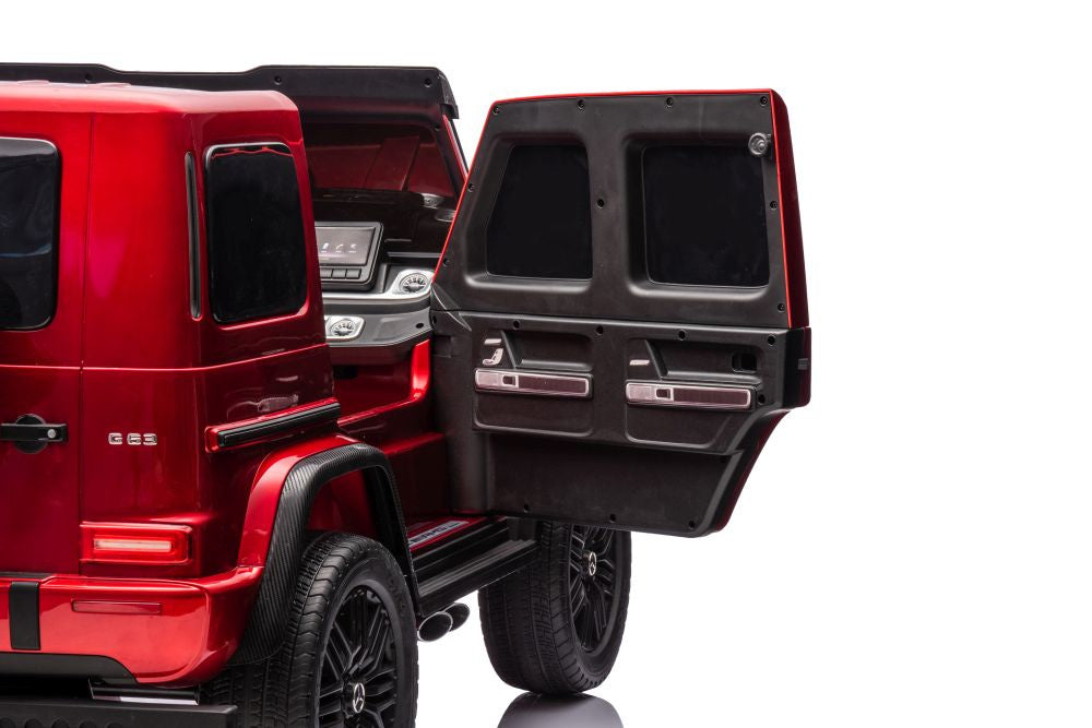 Licencirani auto na akumulator Mercedes G63 XXL 24V 4x4 - DVOSJED - crveni