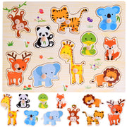 Drvene puzzle životinje 10 elemenata