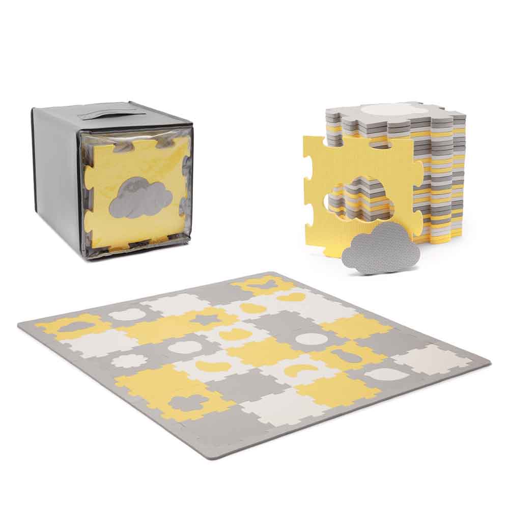 Kinderkraft puzzle LUNO oblici - Žute