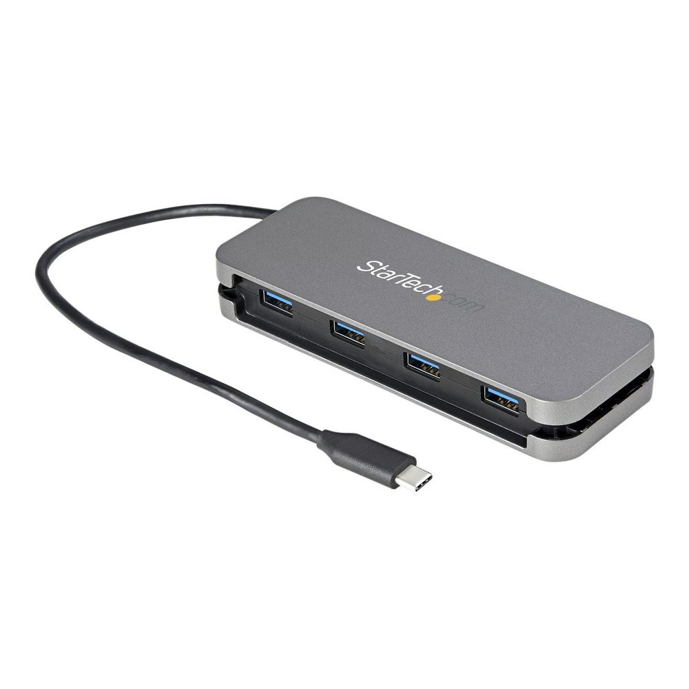 StarTech.com HB30CM4AB sučelje čvorišta USB 3.2 Gen 1 (3.1 Gen 1) Type-C 5000 Mbit/s Crno, Sivo