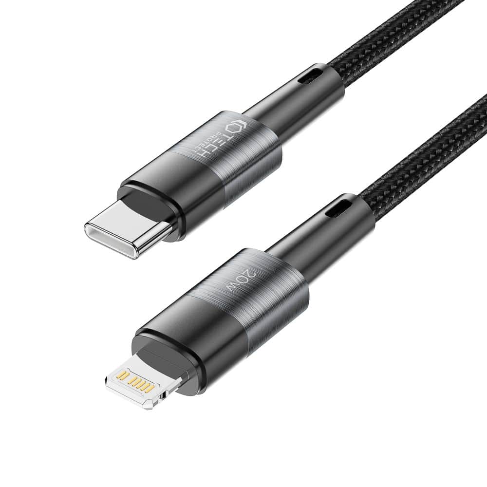 TECH-PROTECT ULTRABOOST TYPE-C/LIGHTNING KABEL PD20W/3A 25CM SIVI