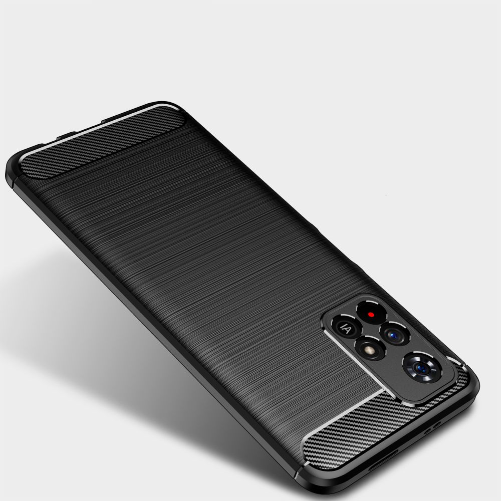 TECH-PROTECT TPUCARBON MASKA ZA XIAOMI REDMI NOTE 11S 5G / POCO M4 PRO 5G CRNA