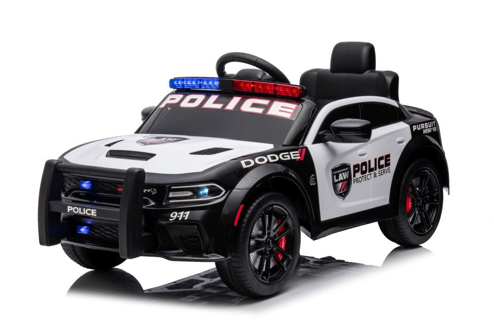 Licencirani policijski auto na akumulator Dodge Charger - crno/bijeli