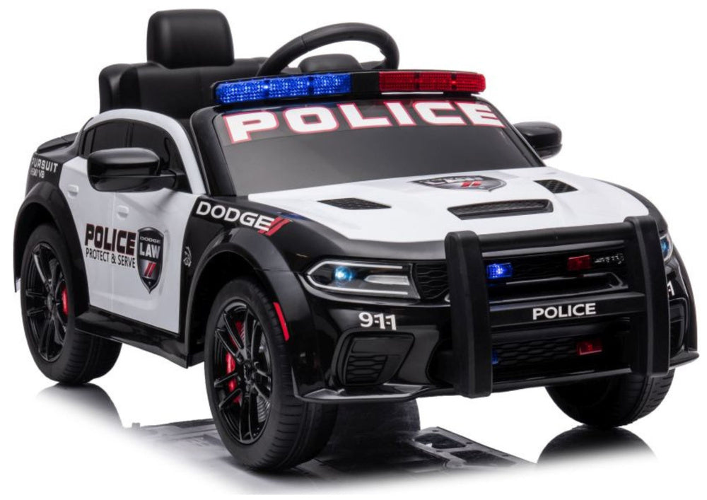 Licencirani policijski auto na akumulator Dodge Charger - crno/bijeli