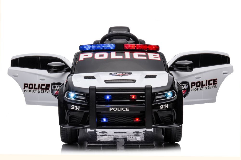 Licencirani policijski auto na akumulator Dodge Charger - crno/bijeli