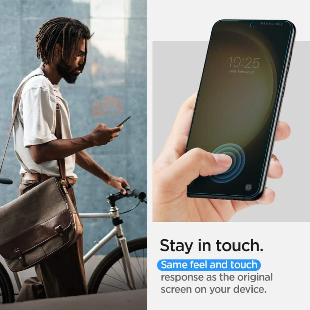 Spigen - Neo Flex (2 kom) a Samsung Galaxy S23-hoz - átlátszó