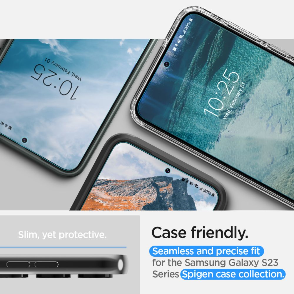 Spigen – Neo Flex (2 kom) a Samsung Galaxy S23 Plus-hoz – átlátszó