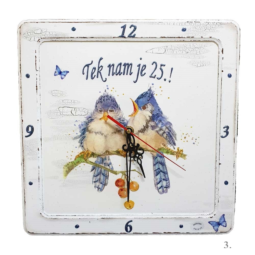 Personalizirani unikatni zidni satovi – poklon za godišnjicu braka - 3. - 1706