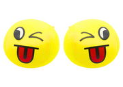 Mekana lopta Smiley Emoji 9 cm - žuta