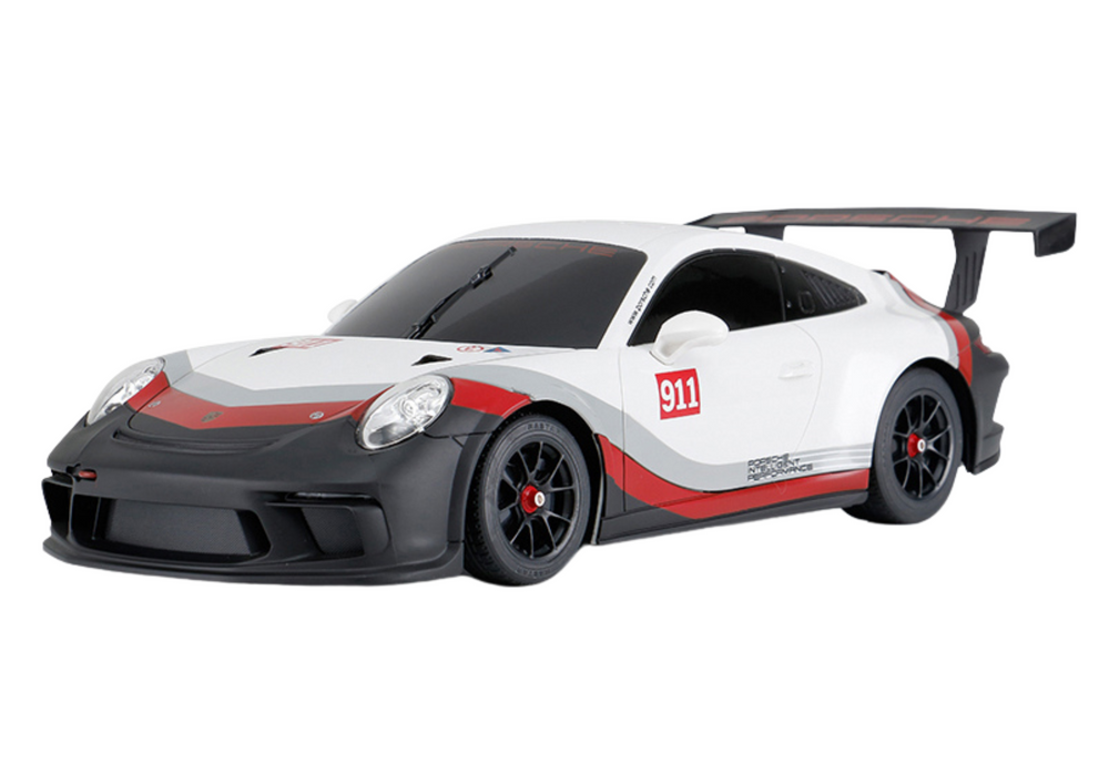 Licencirani auto na daljinsko upravljanje 1:18 Rastar Porsche 911 GT3 - bijelo/sivi