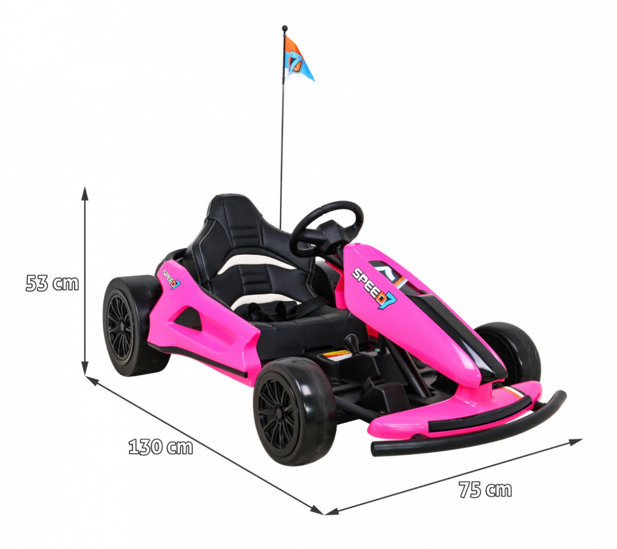 Go-Kart na akumulator SPEED 7 DRIFT KING - rozi
