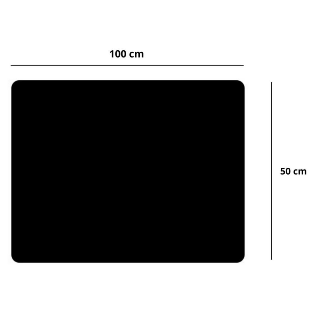 Podloga za tipkovnicu i miš 100 x 50cm - crna