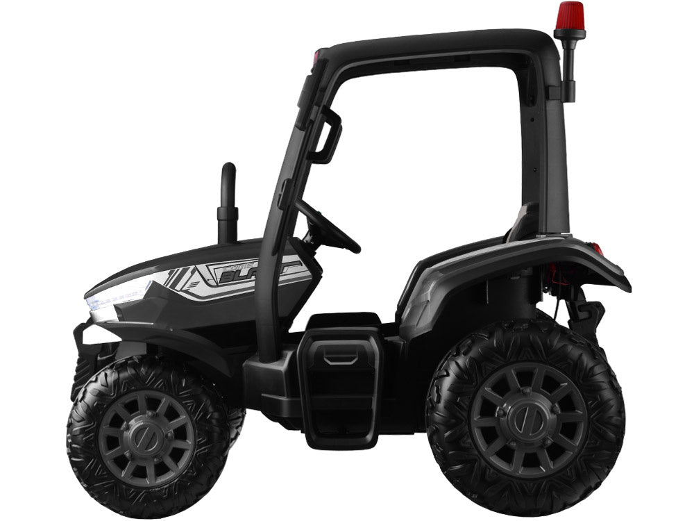 Veliki traktor s prikolicom 4×4 – crni