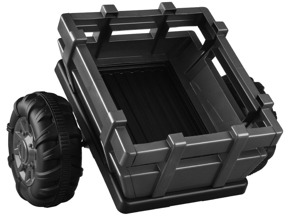 Veliki traktor s prikolicom 4×4 – crni