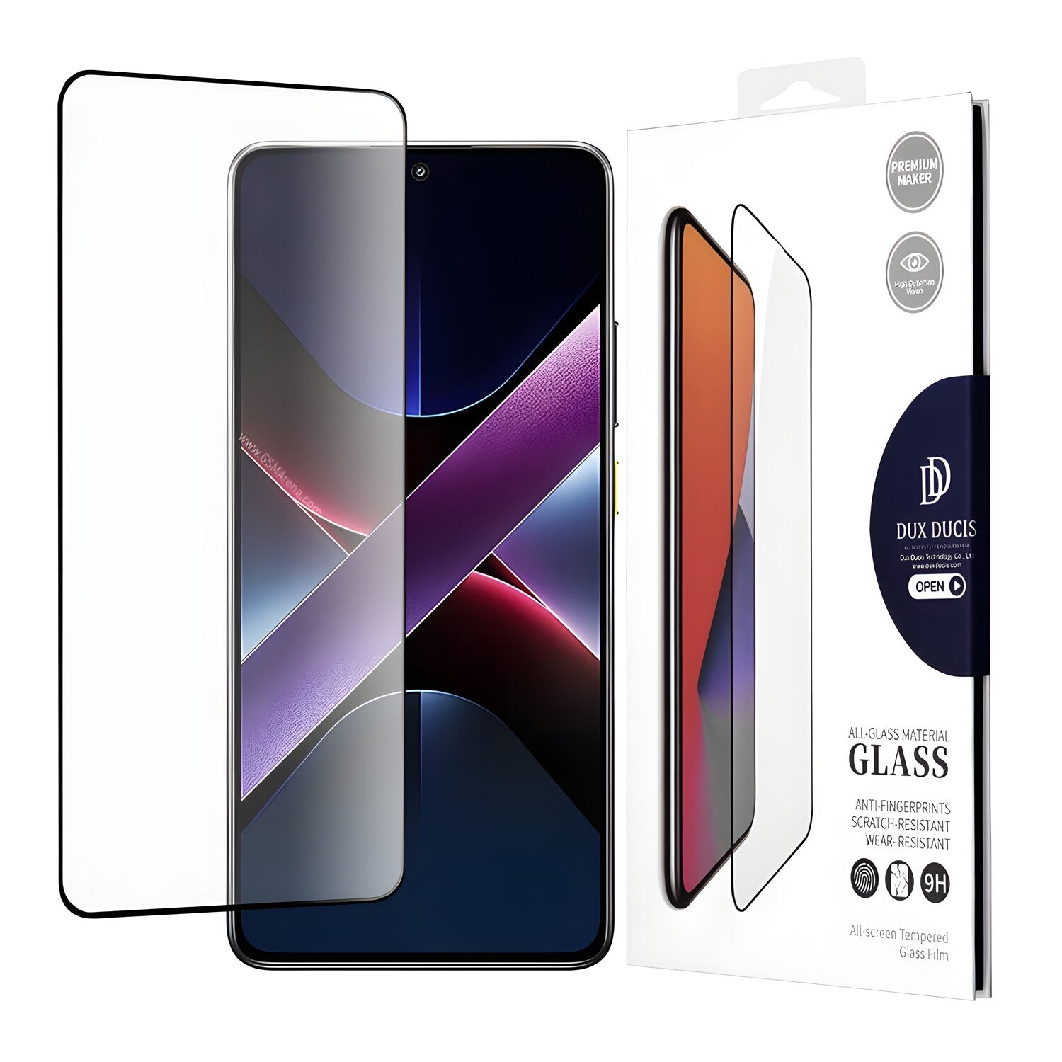 Dux Ducis 10D Kaljeno staklo za Xiaomi Redmi Turbo 4/Poco X7 Pro - Crna KP36993