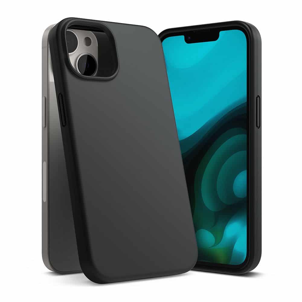RINGKE SILICONE MASKA ZA IPHONE 14 PLUS / 15 PLUS CRNA