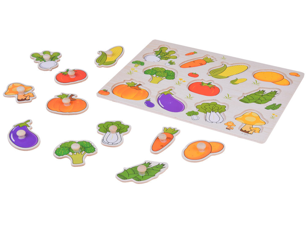 Drvene puzzle povrće 11 elemenata