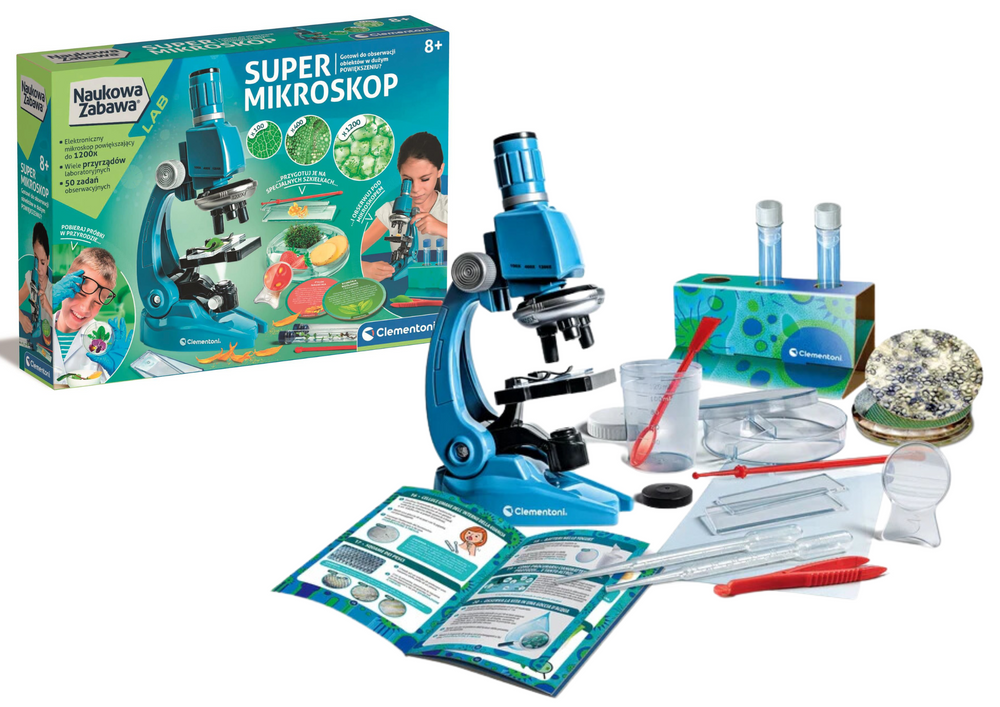 Znanstveno zabavni set Super mikroskop Clementoni 50755