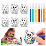 Easter Styrofoam Eggs For Painting Markers Markers Mouse 6pcs