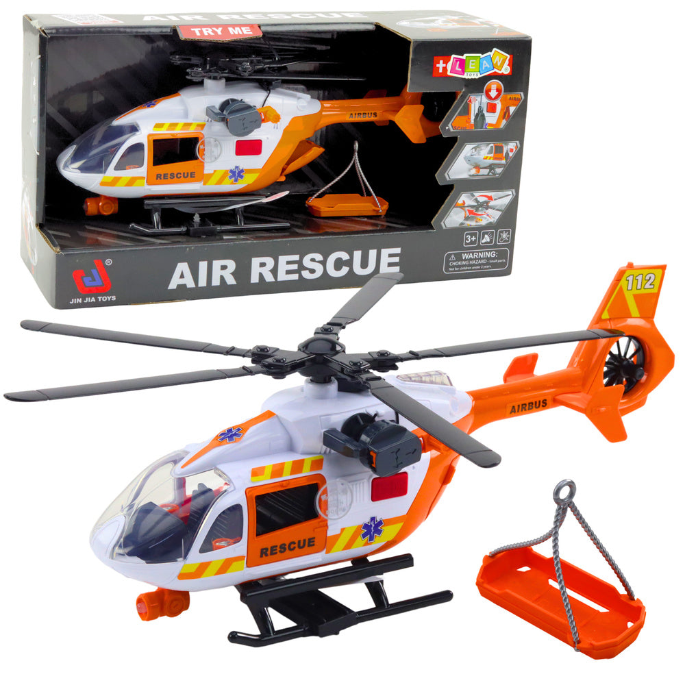 Spasilački helikopter za igru Rescue - narančasti