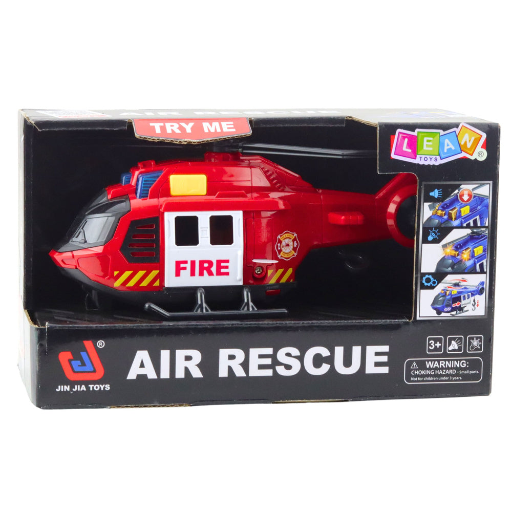 Vatrogasni helikopter sa zvučnim efektima AIR Rescue - crveni