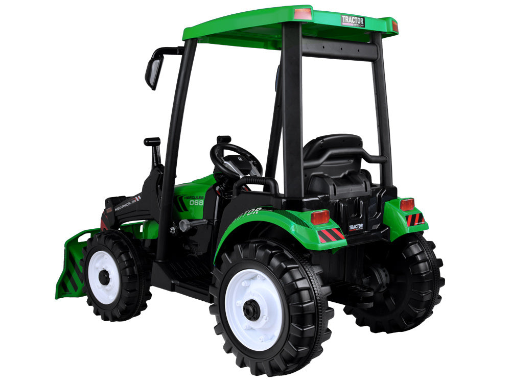 Traktor bager AKU s prikolicom zeleni