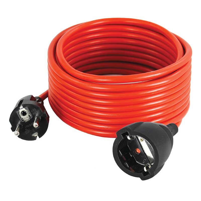 Kabel produžni 3*1,5 30m crveni Commel