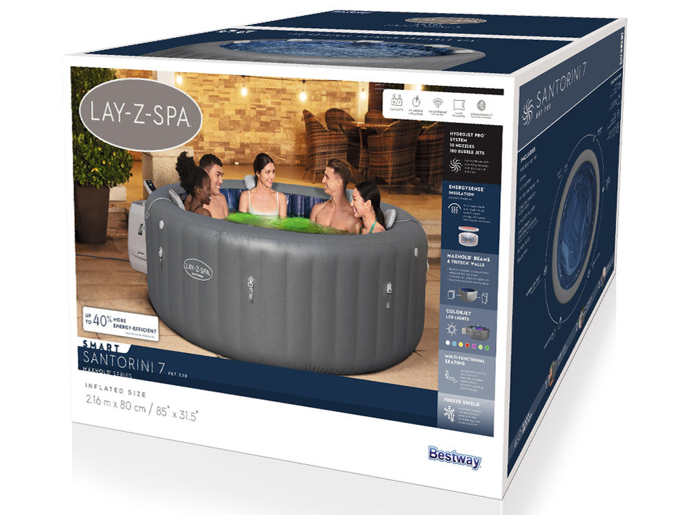 Bestway Lay-Z-Spa Santorini PRO 7 LED