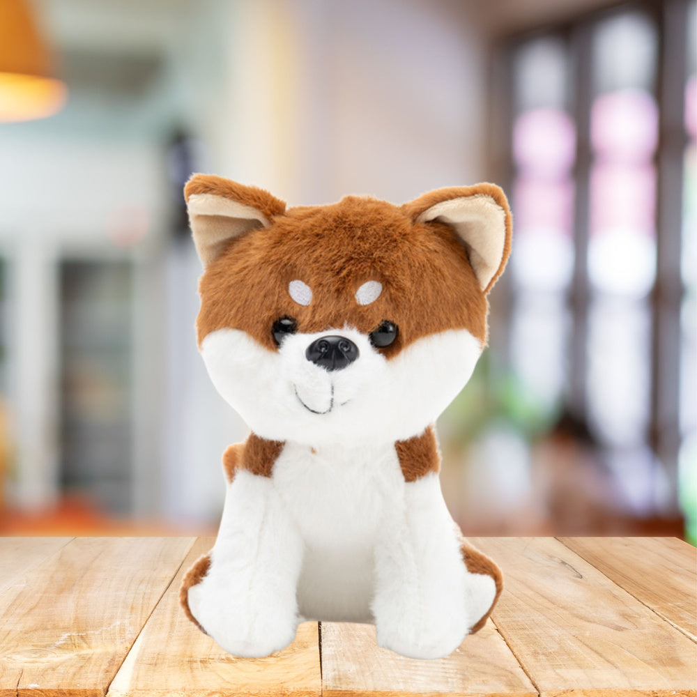 Plišana igračka pas Shiba Inu 20cm - smeđe/bijeli