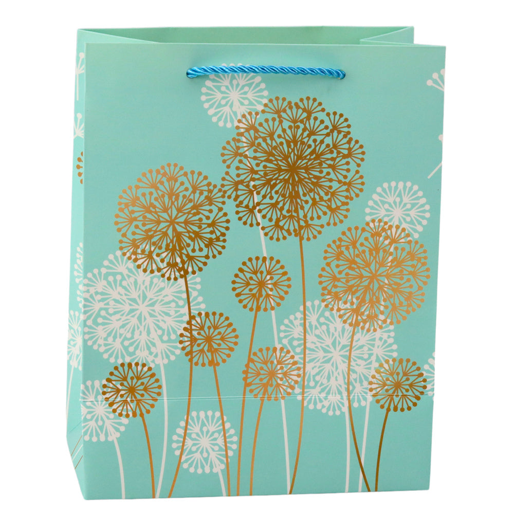 Gift Bag Dandelions Gold Elements 23 x 18 x 10.5 cm