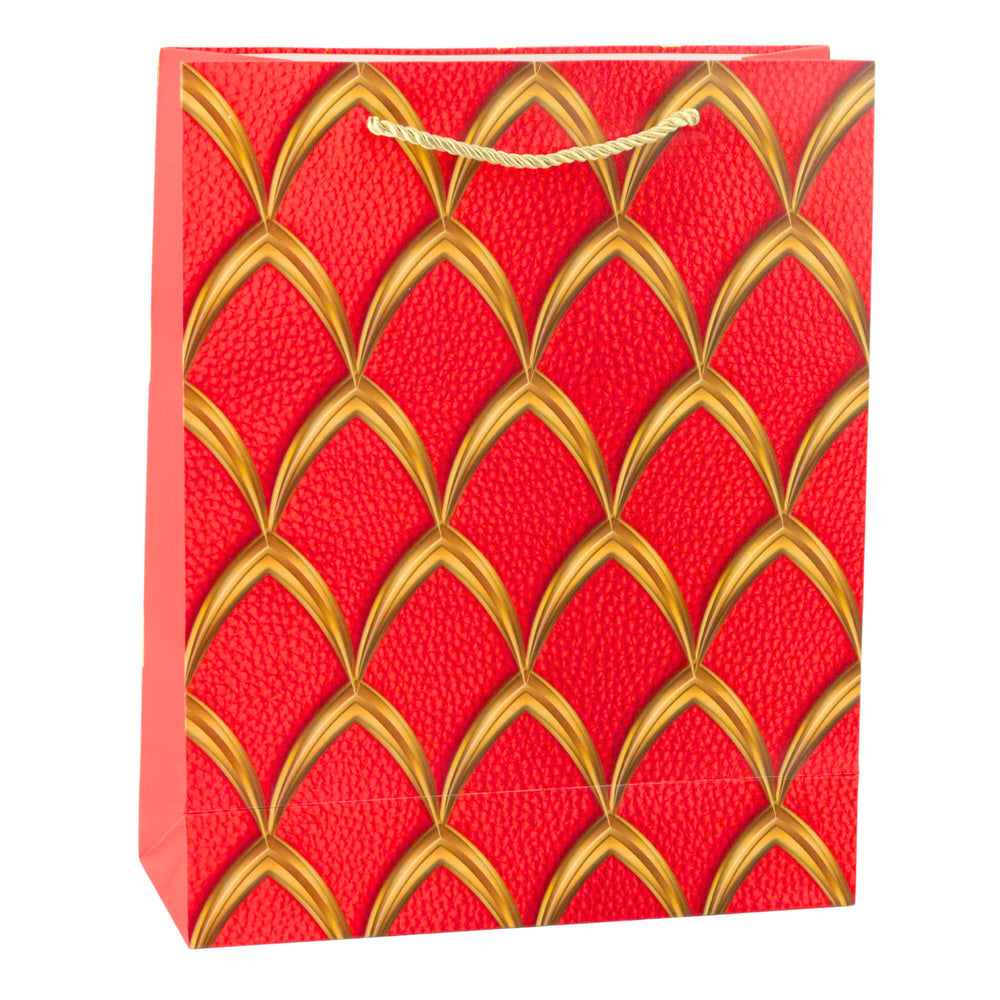 Elegant Gift Bag Gold Decorations 32 x 26 x 12 cm