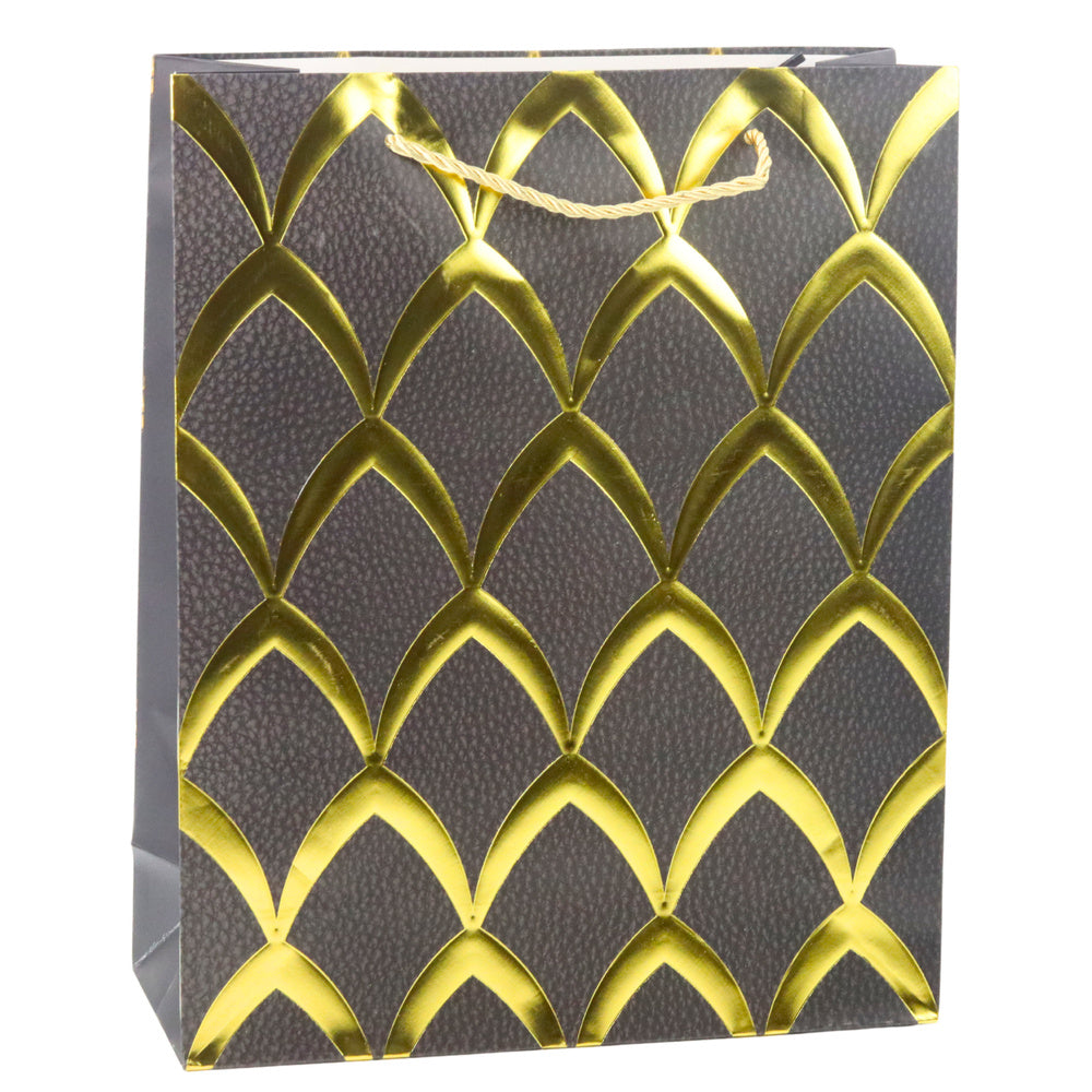 Elegant Gift Bag Gold Decorations 32 x 26 x 12 cm