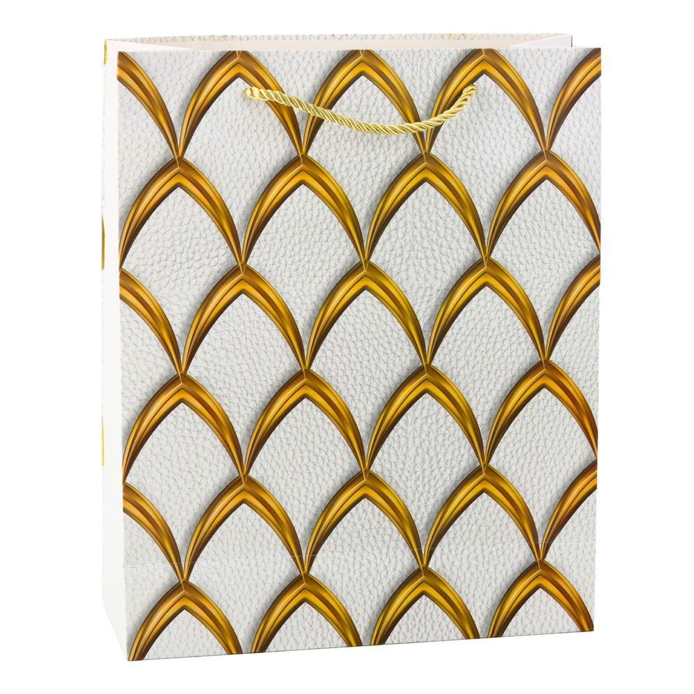 Elegant Gift Bag Gold Decorations 32 x 26 x 12 cm