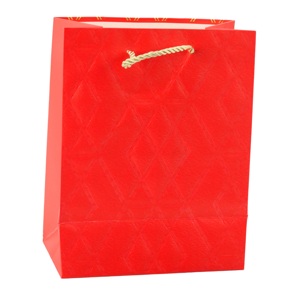 Paper Gift Bag Elegant Gold Patterns 23 x 18 x 10.5 cm