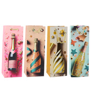 Paper Gift Bag For Champagne Bottle Pastel 35 x 12 x 9 cm