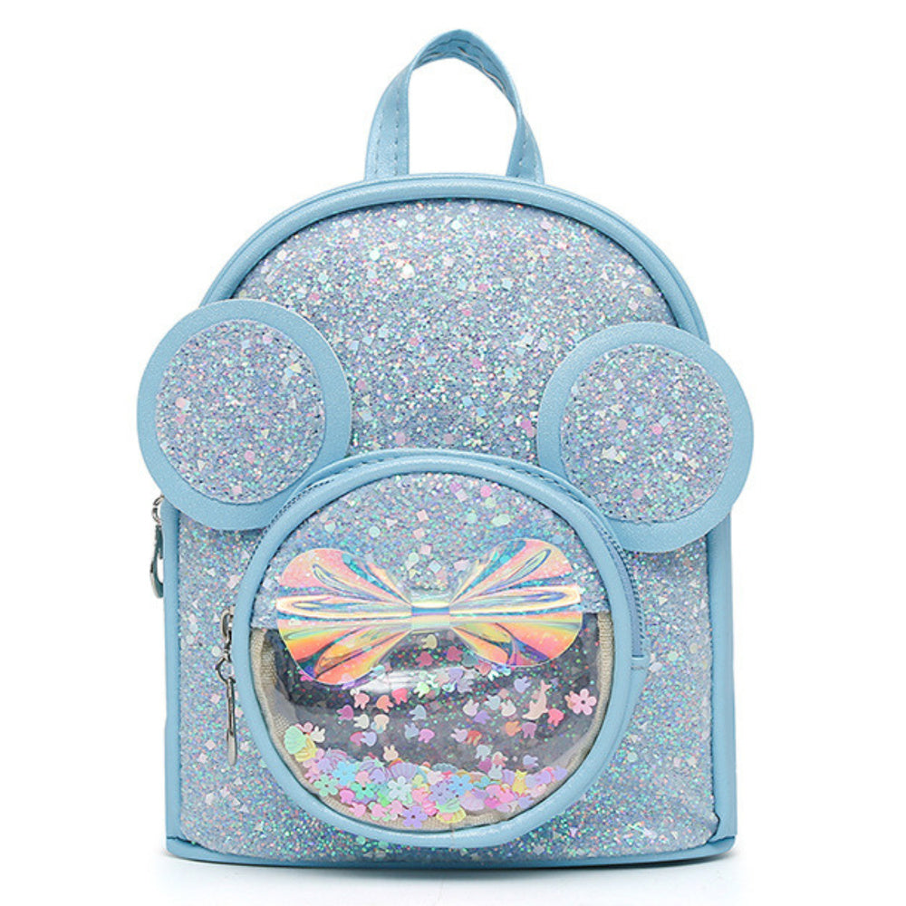 Dječji ruksak sa šljokicama i ušima - 22cm 3L