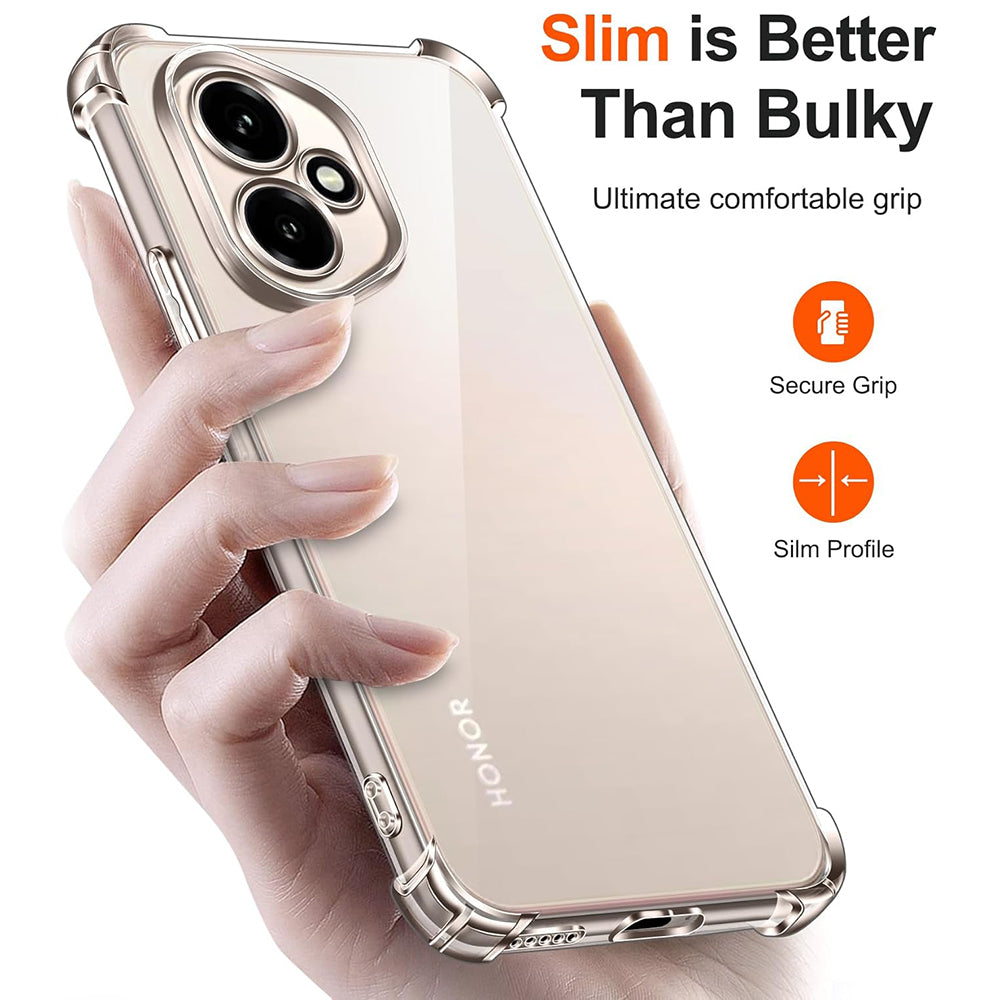 Techsuit Shockproof Clear Silicone prozirna maskica otporna na udarce za Honor 400 Pro