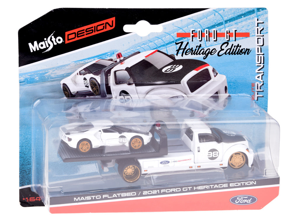 Maisto Flatbed & Ford GT Heritage 2021